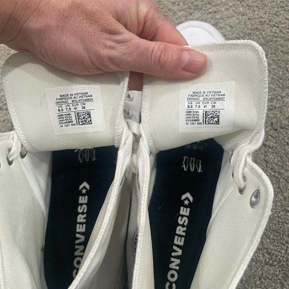 White Converse All Star Platforms - Picture 3 of 4